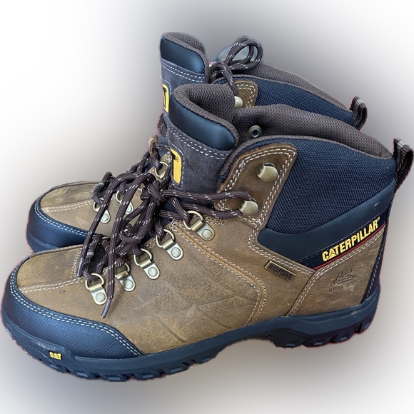 Caterpillar Shoes Cat Mens Waterproof Steel Toe Boots Nwt Size 5 Wide Poshmark